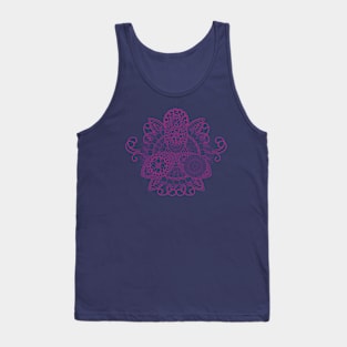 Abstract Doodle Flower Tank Top